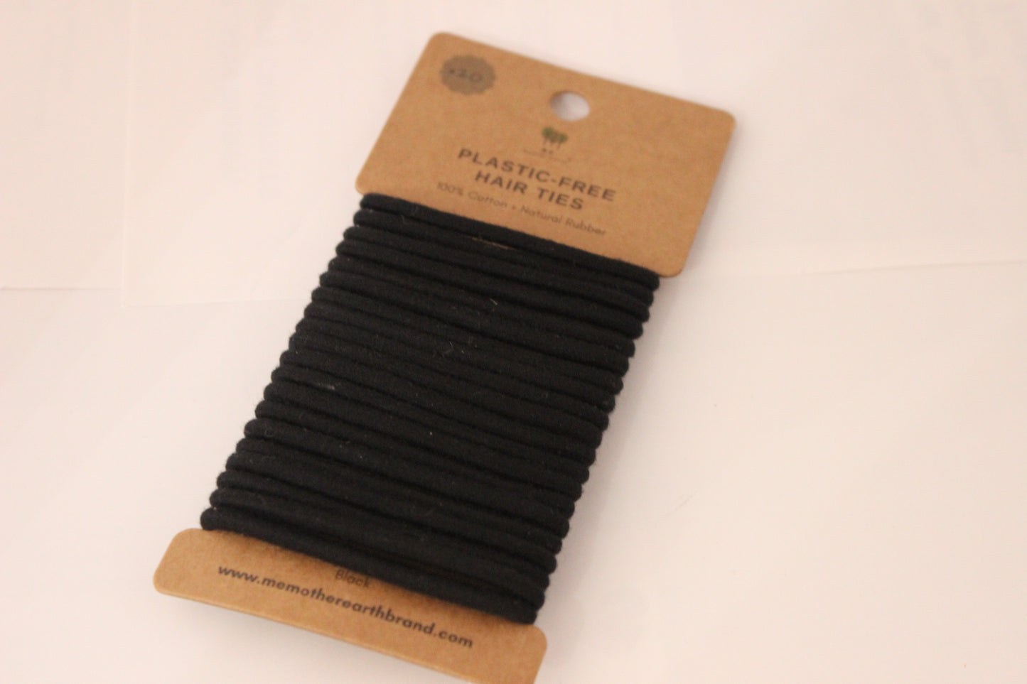 Plastic Free Hair Ties - All black