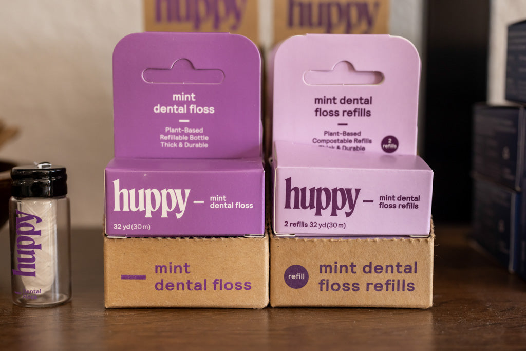 Dental Floss in Glass Jar