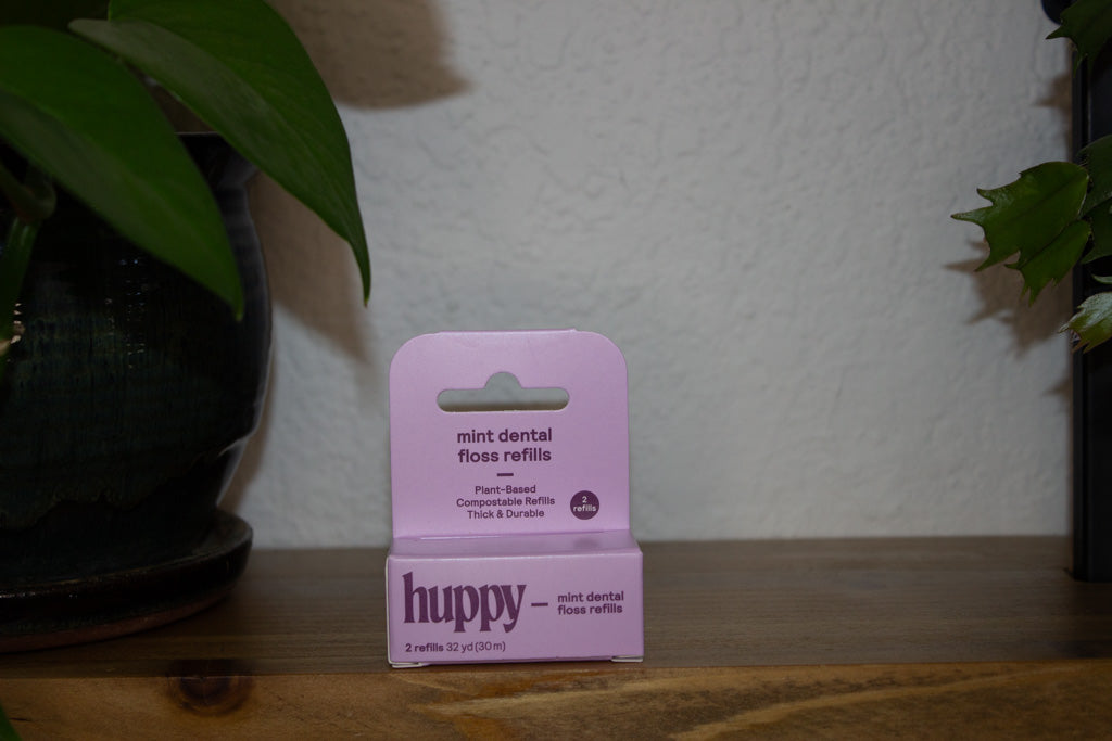 Dental Floss in Glass Jar