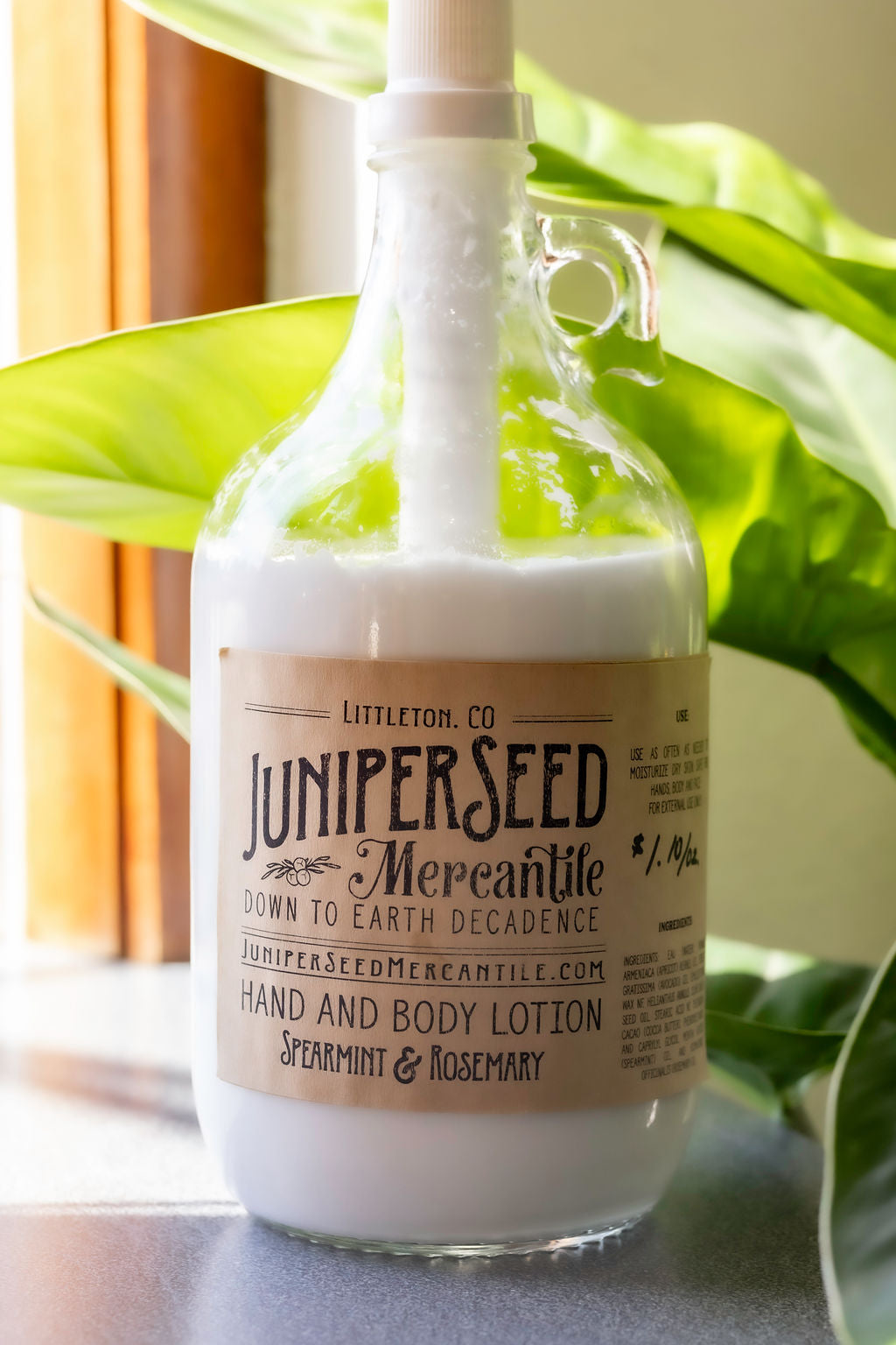 Bulk Lotion - Juniperseed Mercantile - Spearmint and Rosemary